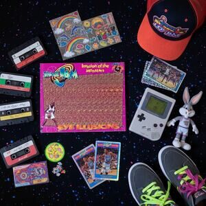 Vintage 1996 Space Jam Magic Eye Book – Invasion of the Monstars – 90s Ephemera